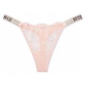 Victorias secret lace thong baby pink size XS new with tags for bridesmaids